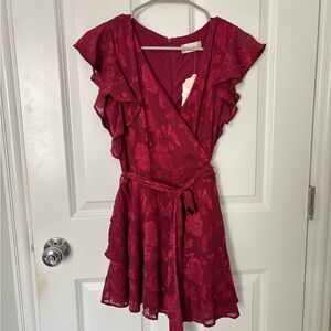 NWT Altar'd State Burgundy Maroon Mini Dress, medium